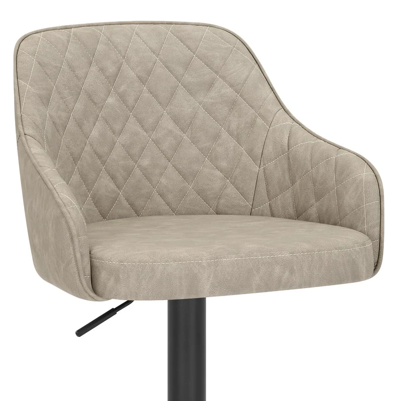 Tabouret Faux Cuir - Perth Crème
