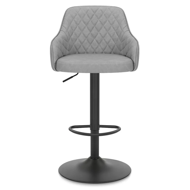 Tabouret Faux Cuir - Perth Gris