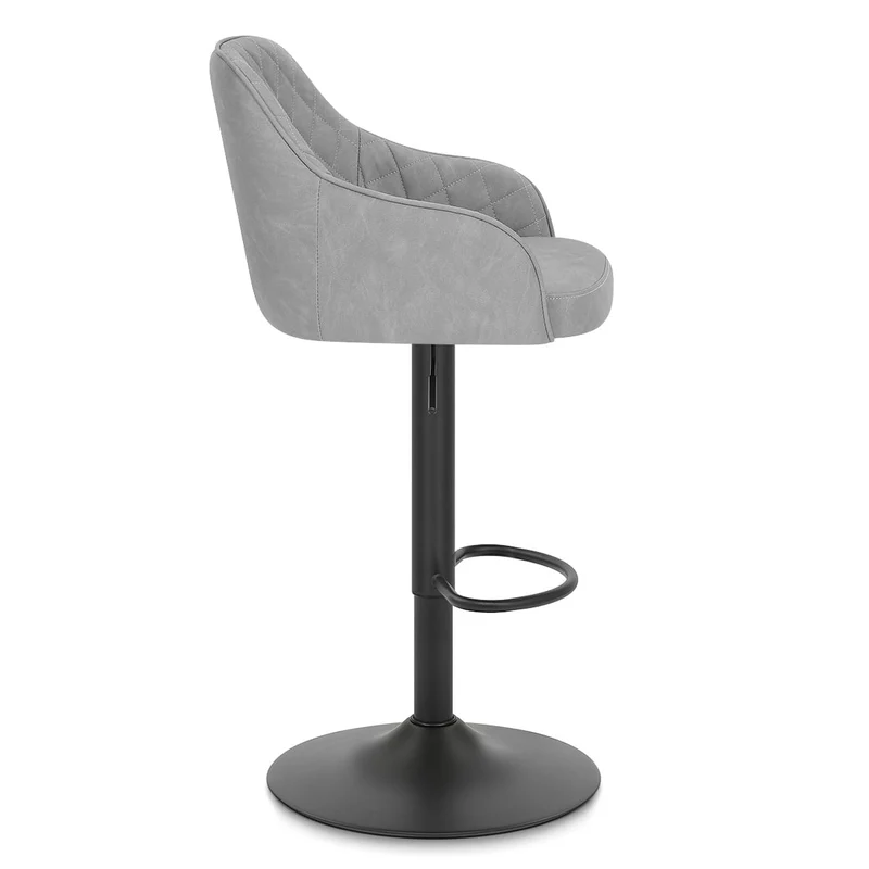Tabouret Faux Cuir - Perth Gris