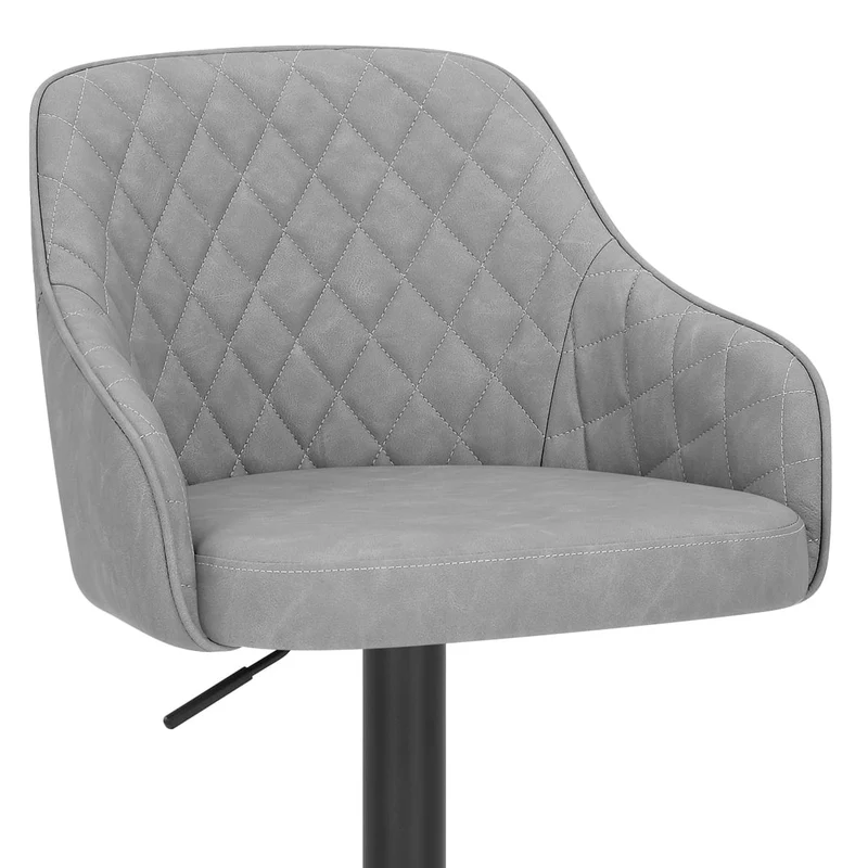 Tabouret Faux Cuir - Perth Gris