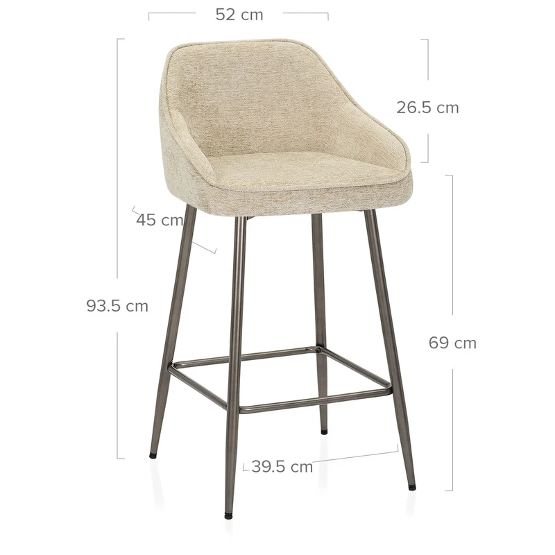 Tabouret Tissu - Cairns Crème