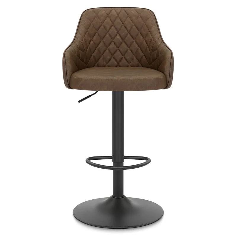 Tabouret Faux Cuir - Perth Marron