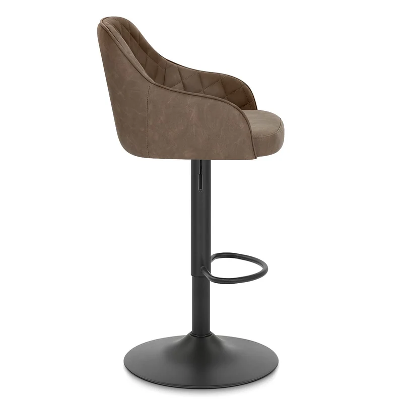 Tabouret Faux Cuir - Perth Marron