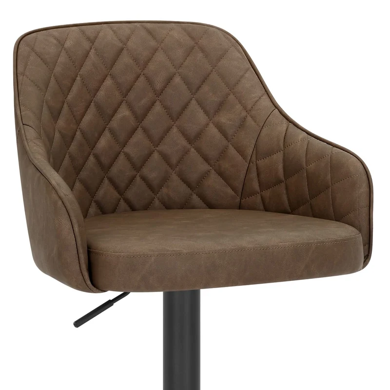 Tabouret Faux Cuir - Perth Marron
