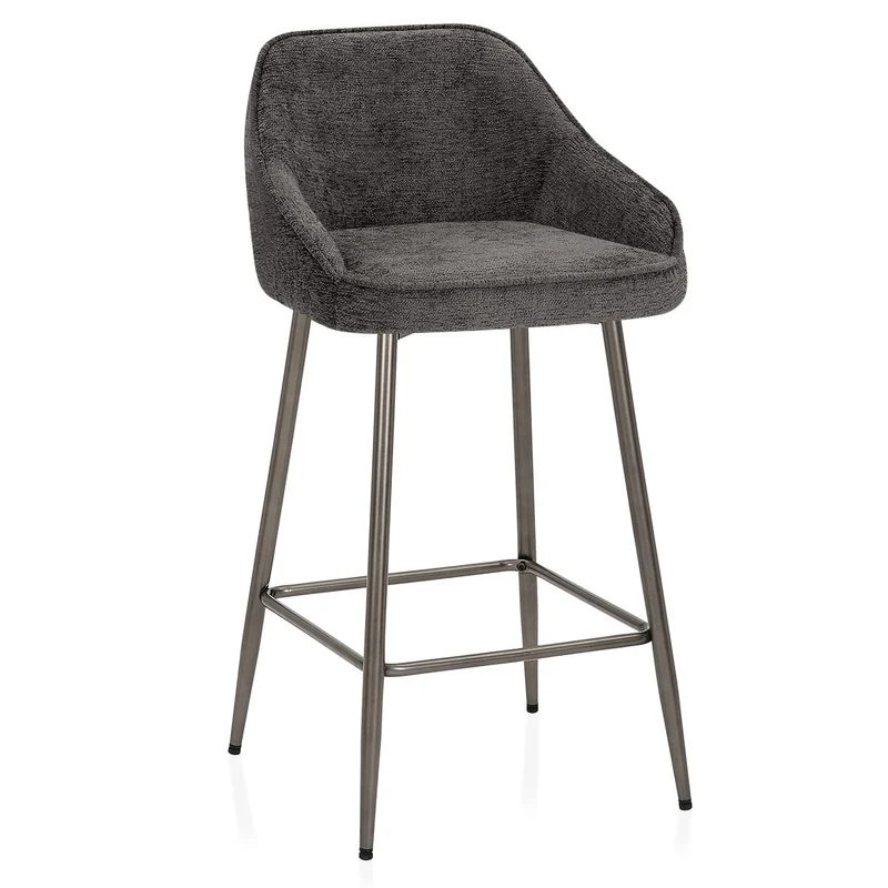 Tabouret Tissu - Cairns Gris Foncé