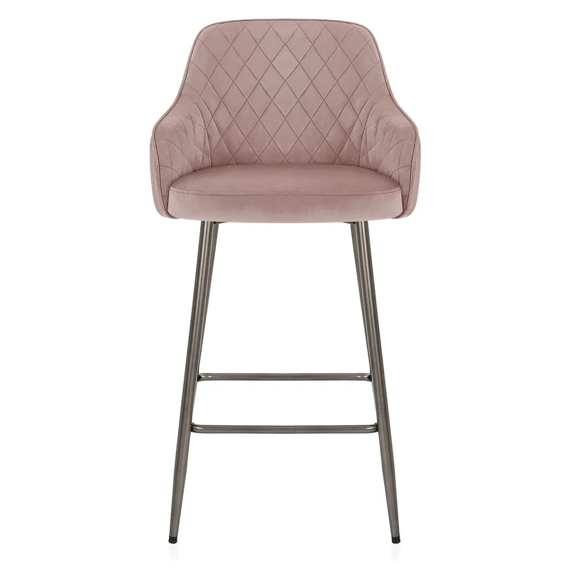 Tabouret de Bar Velours - Sydney Rose