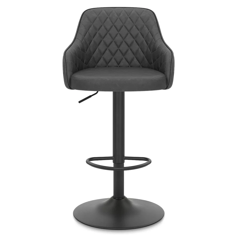 Tabouret Faux Cuir - Perth Noir