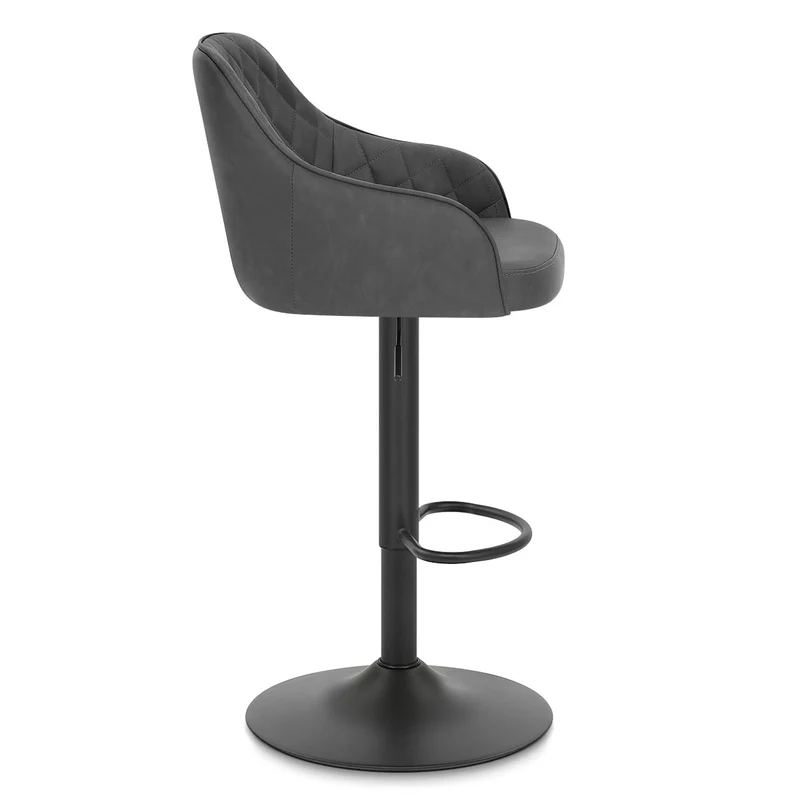 Tabouret Faux Cuir - Perth Noir