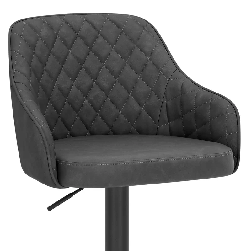 Tabouret Faux Cuir - Perth Noir