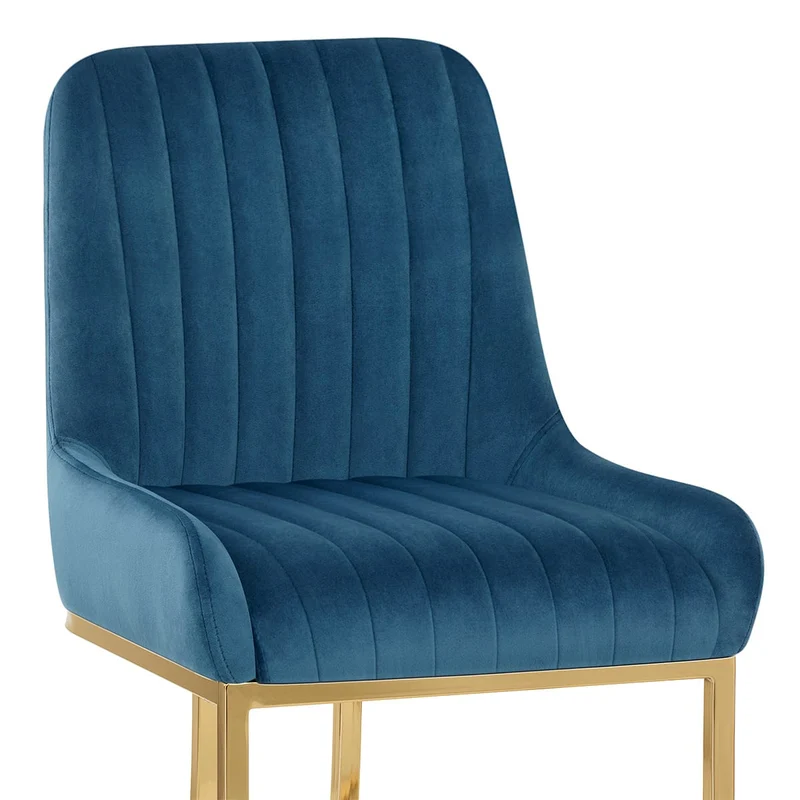 Chaise Velours - Paget Bleu