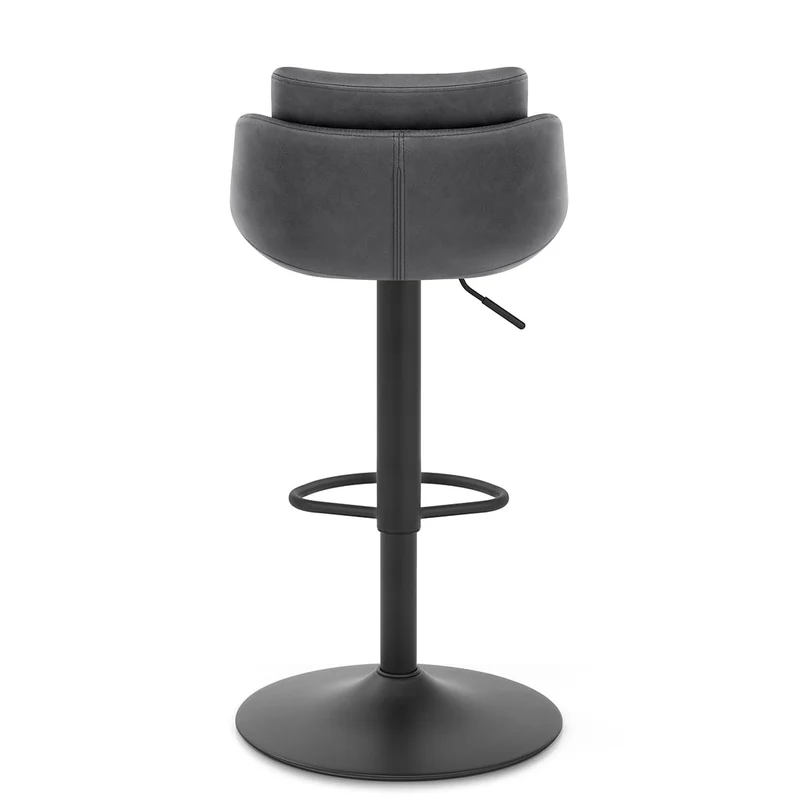 Tabouret de Bar Faux Cuir - Pablo Gris