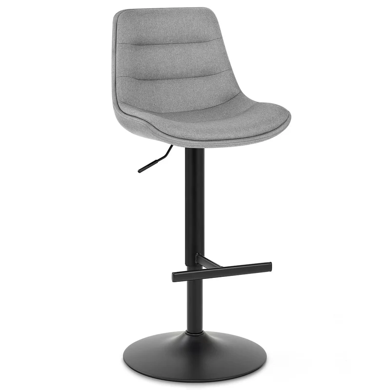 Tabouret de Bar Tissu - Lattice Gris