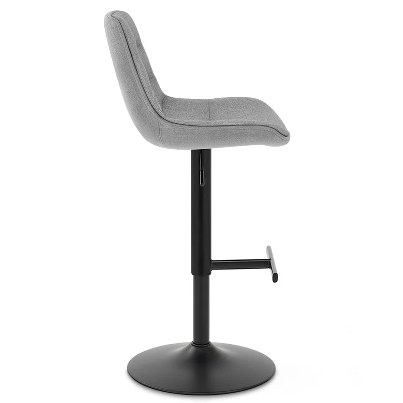 Tabouret de Bar Tissu - Lattice Gris