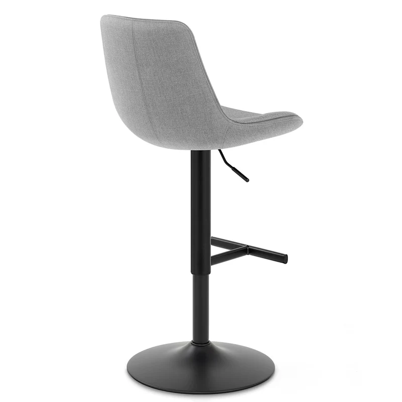Tabouret de Bar Tissu - Lattice Gris