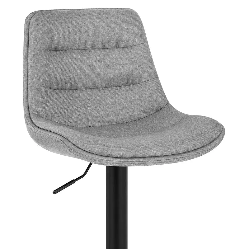 Tabouret de Bar Tissu - Lattice Gris