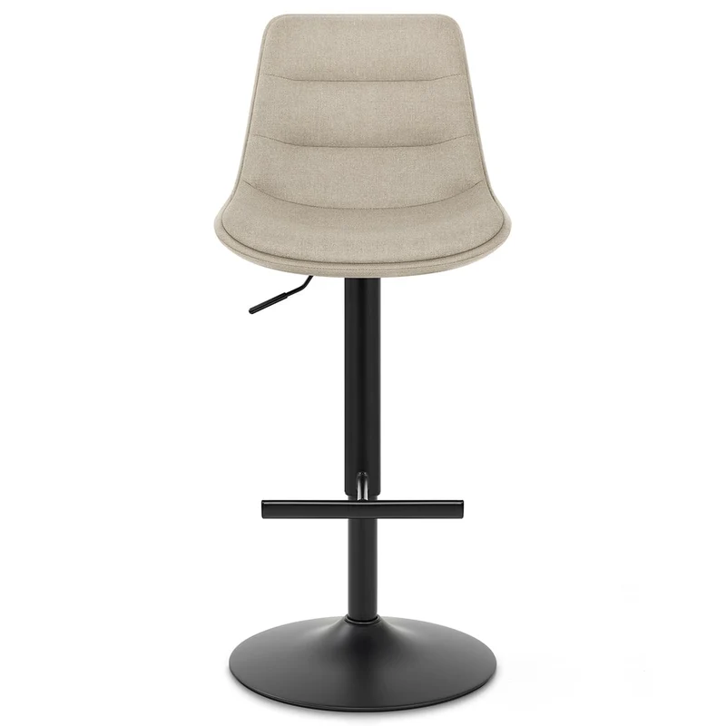 Tabouret de Bar Tissu - Lattice Crème