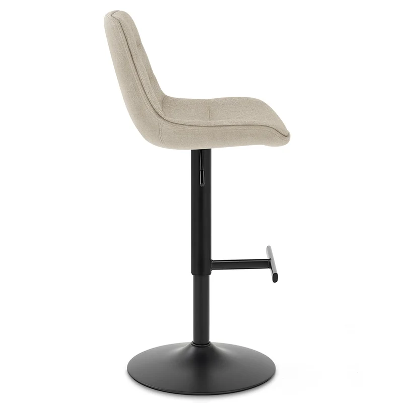 Tabouret de Bar Tissu - Lattice Crème
