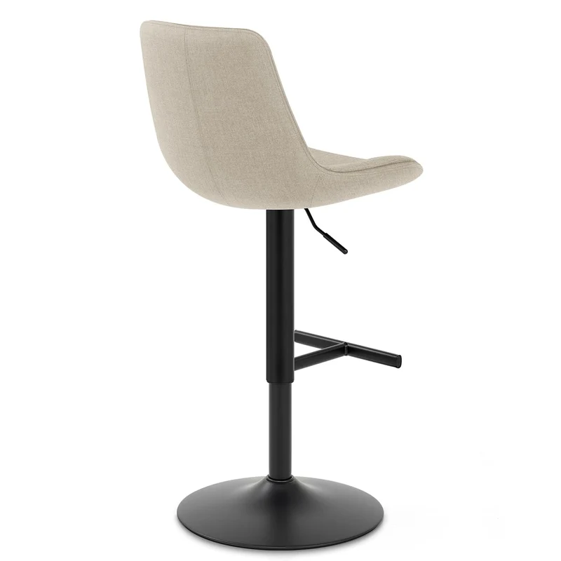 Tabouret de Bar Tissu - Lattice Crème