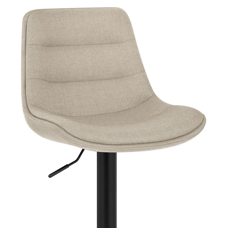 Tabouret de Bar Tissu - Lattice Crème