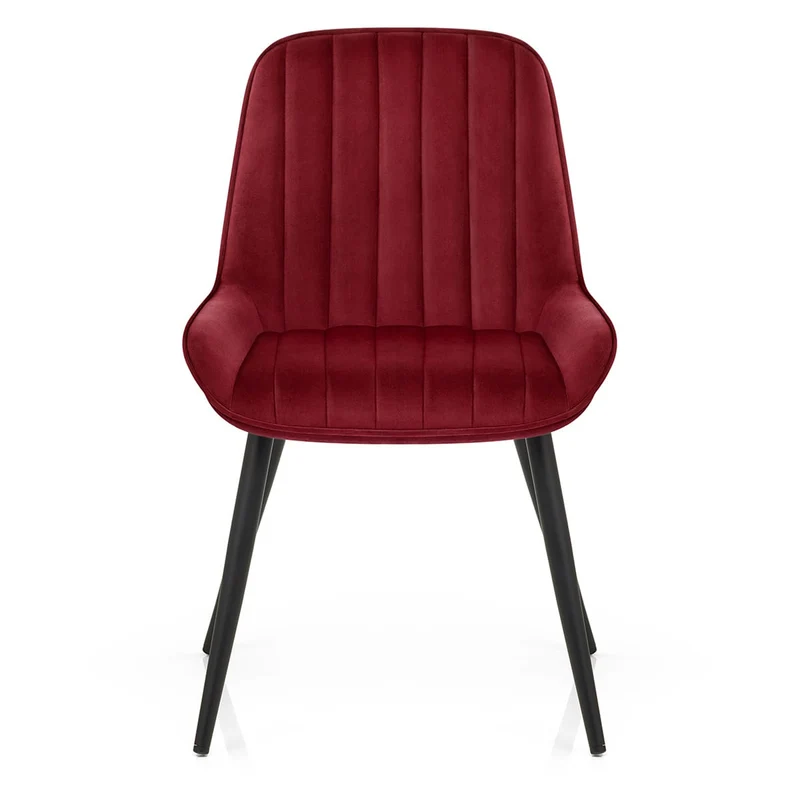 Chaise Velours - Mustang Rouge