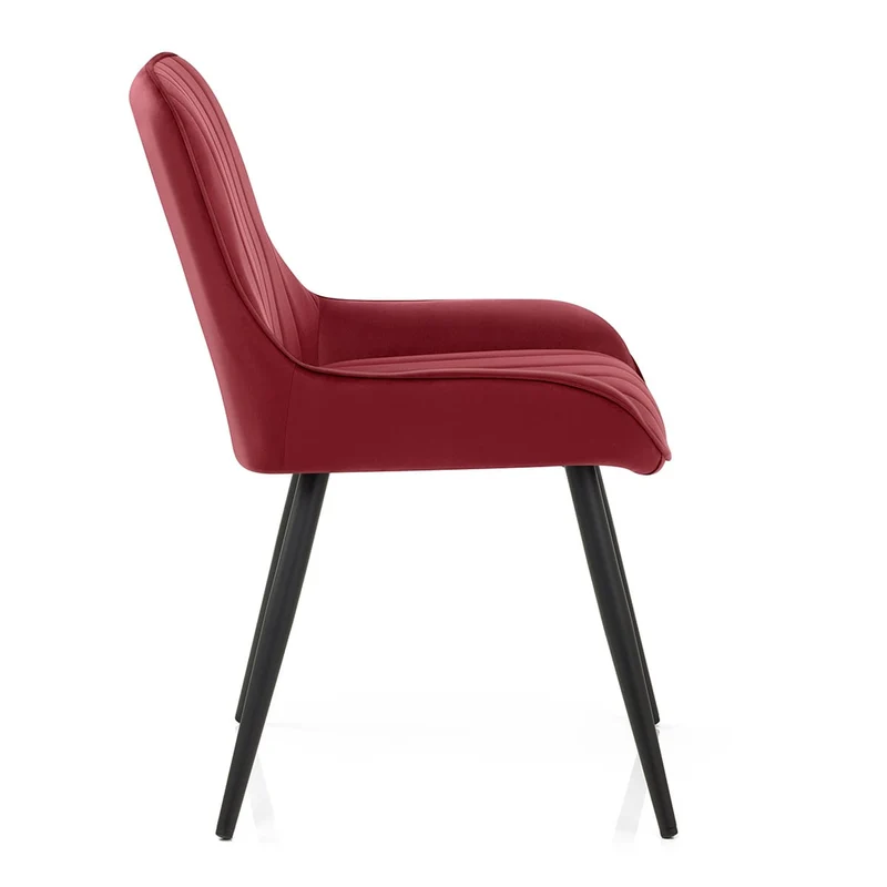 Chaise Velours - Mustang Rouge