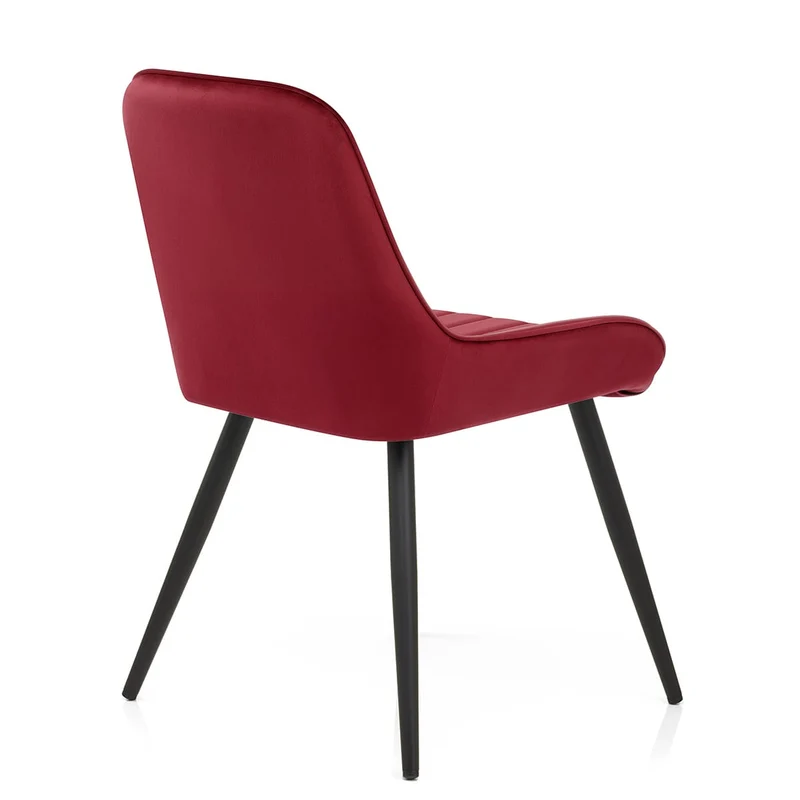 Chaise Velours - Mustang Rouge