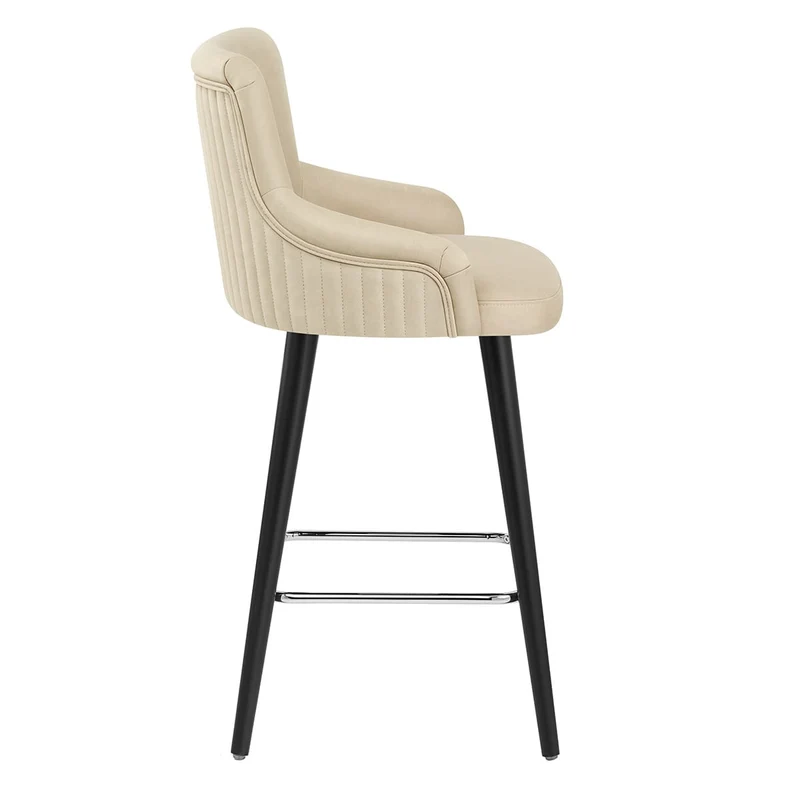 Tabouret Faux Cuir - Diablo Crème