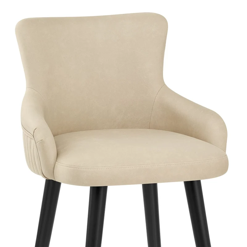 Tabouret Faux Cuir - Diablo Crème