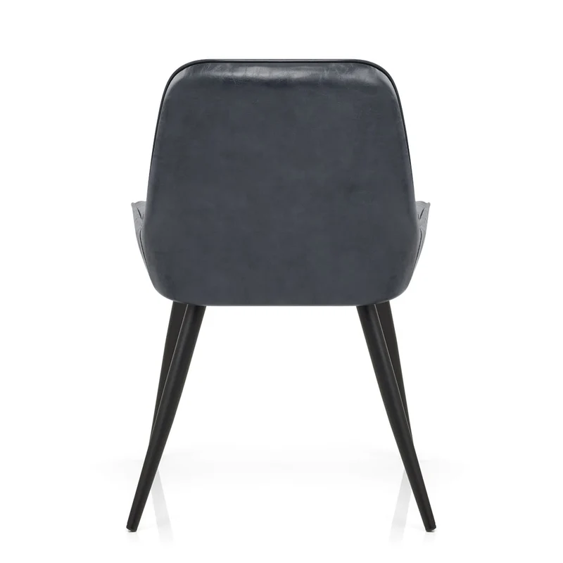 Chaise Faux Cuir - Mustang Bleu Foncé