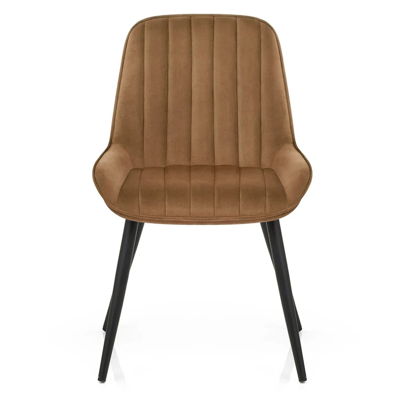 Chaise Velours - Mustang Marron