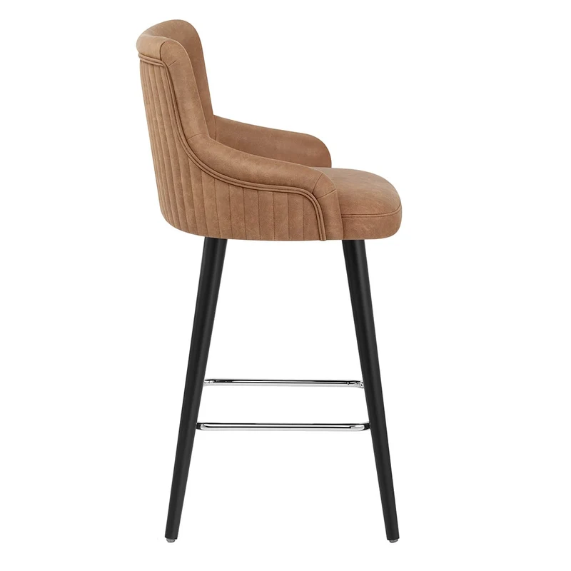 Tabouret Faux Cuir - Diablo Marron