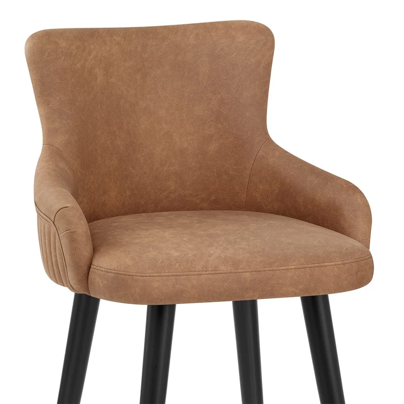 Tabouret Faux Cuir - Diablo Marron