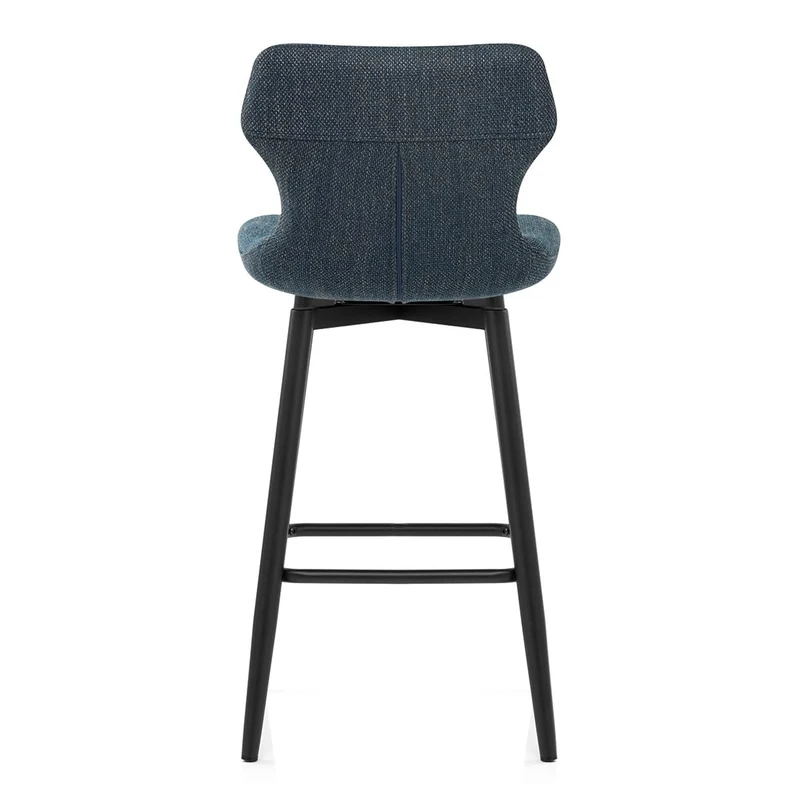 Tabouret de Bar Tissu - Elle Bleu