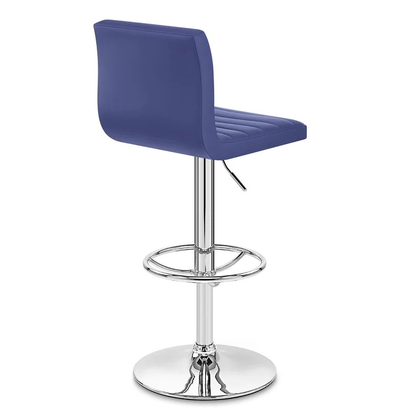Chaise de Bar Faux Cuir Chrome - Mint Bleu