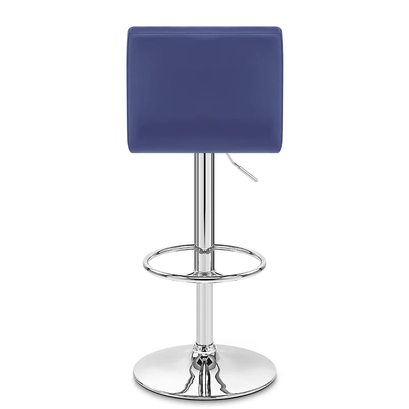 Chaise de Bar Faux Cuir Chrome - Mint Bleu