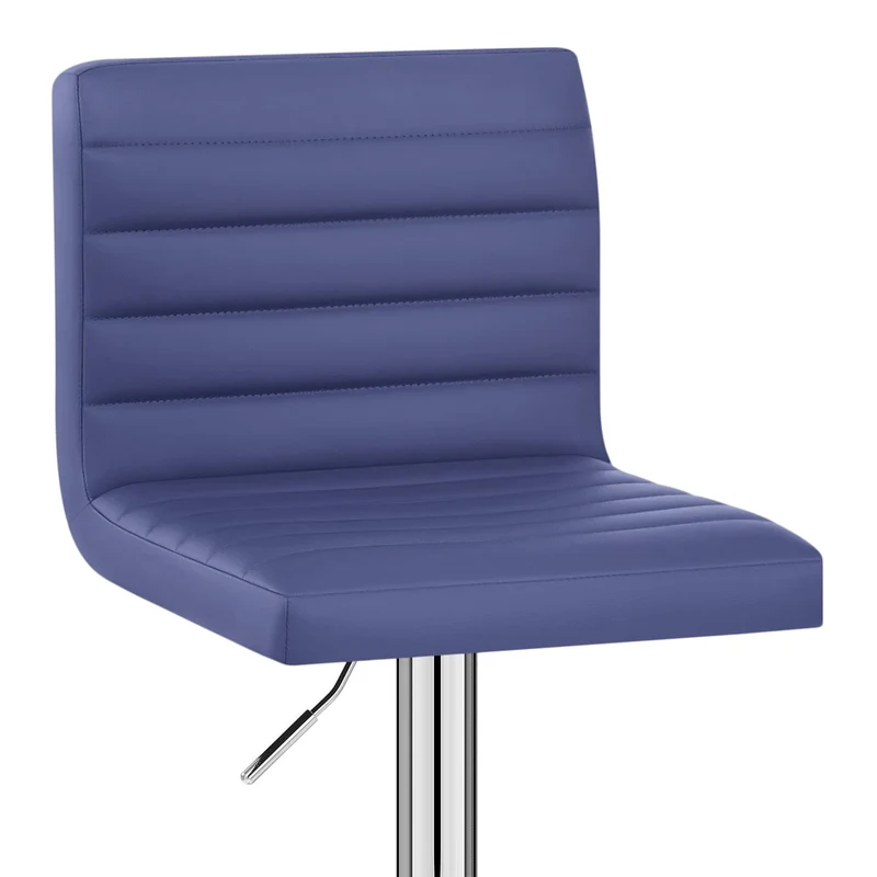 Chaise de Bar Faux Cuir Chrome - Mint Bleu