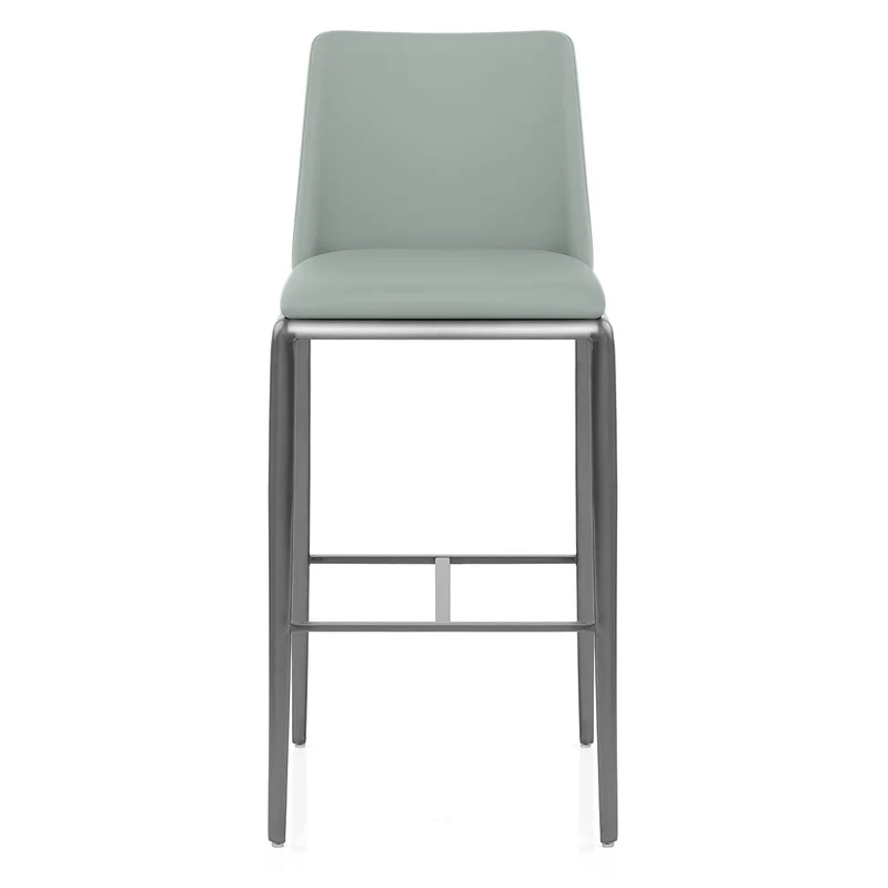 Tabouret de Bar Faux Cuir - Elise Bleu