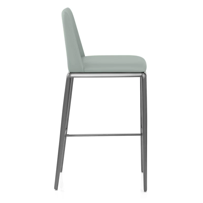 Tabouret de Bar Faux Cuir - Elise Bleu