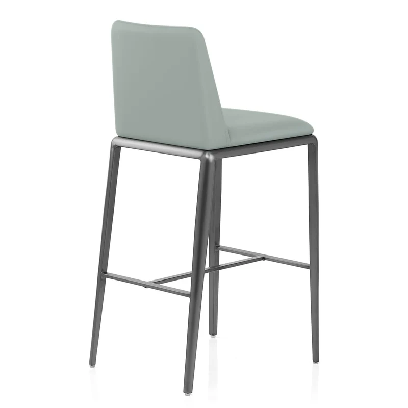 Tabouret de Bar Faux Cuir - Elise Bleu