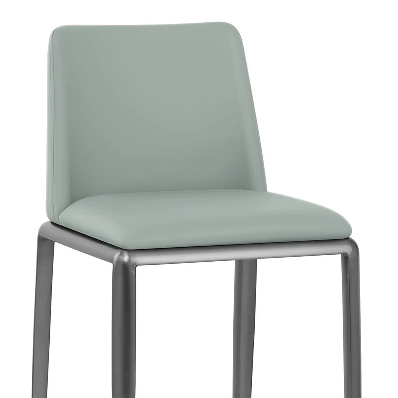 Tabouret de Bar Faux Cuir - Elise Bleu