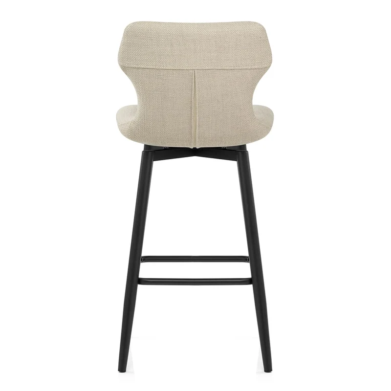 Tabouret de Bar Tissu - Elle Crème