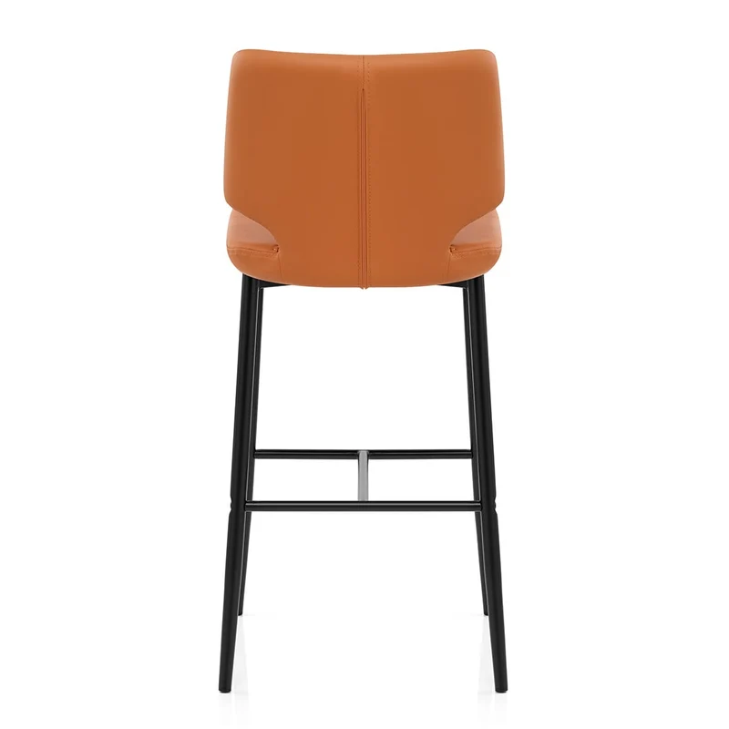 Tabouret de Bar Faux Cuir - Elan Orange