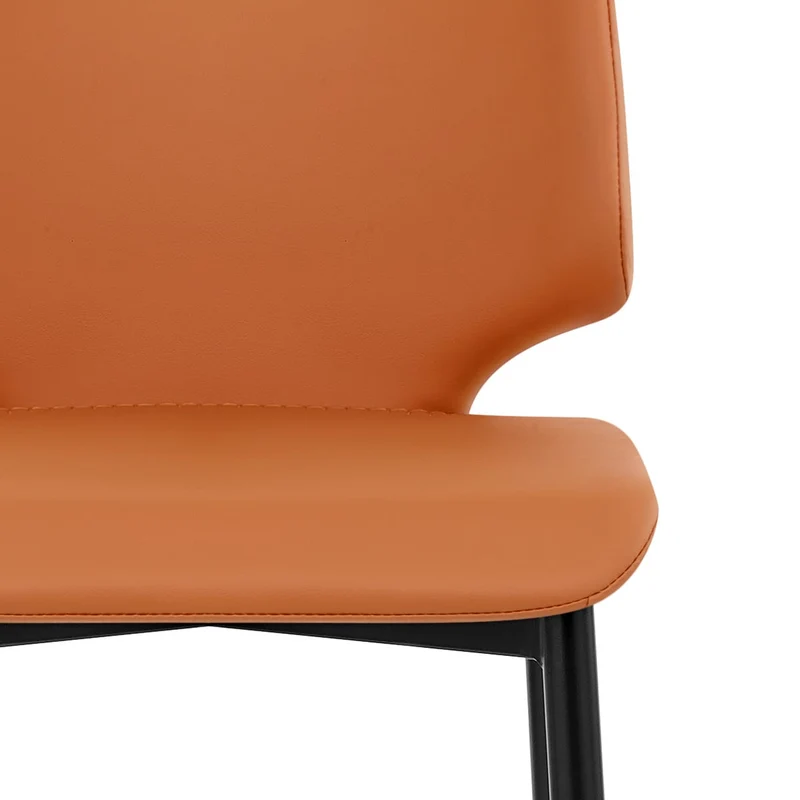 Tabouret de Bar Faux Cuir - Elan Orange