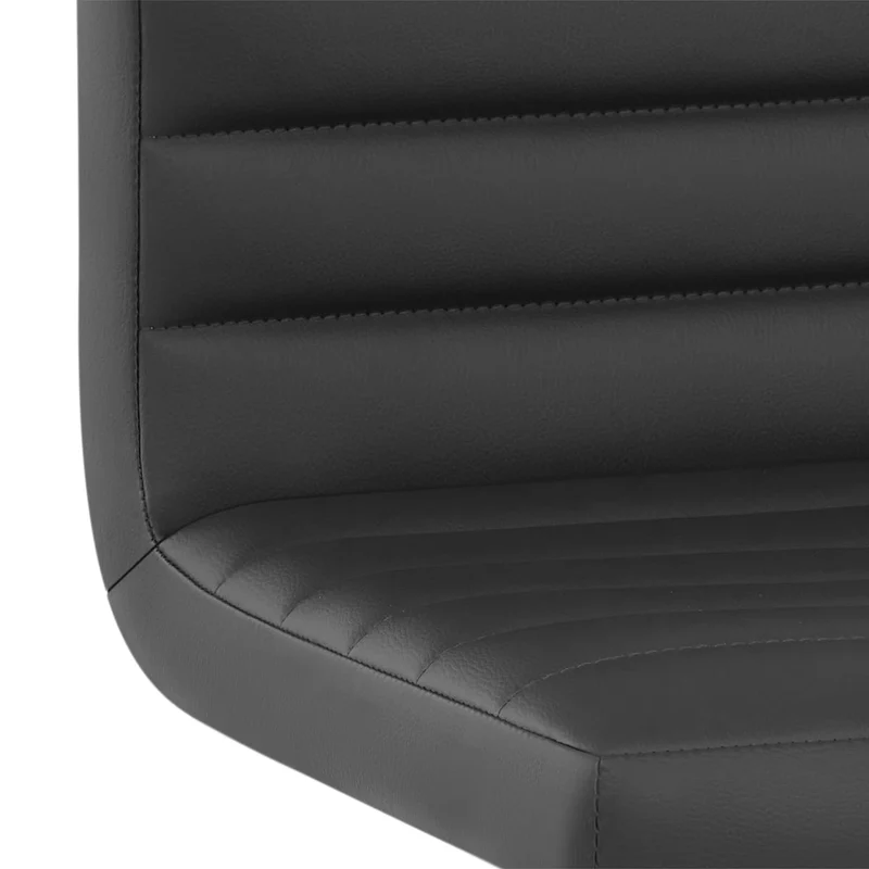 Chaise de Bar Faux Cuir Chrome - Mint Noir