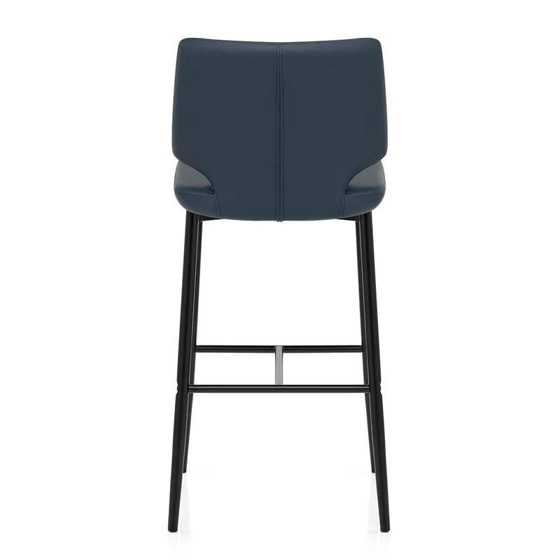 Tabouret de Bar Faux Cuir - Elan Bleu