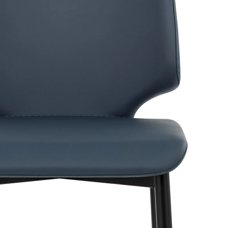 Tabouret de Bar Faux Cuir - Elan Bleu