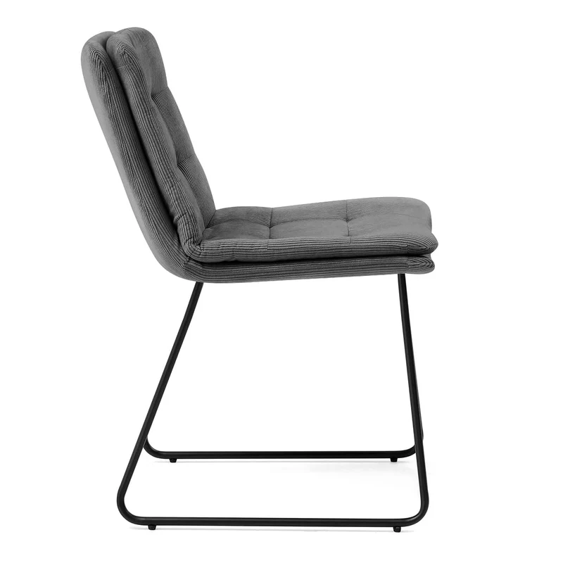 Chaise Tissu - Riva Gris Foncé