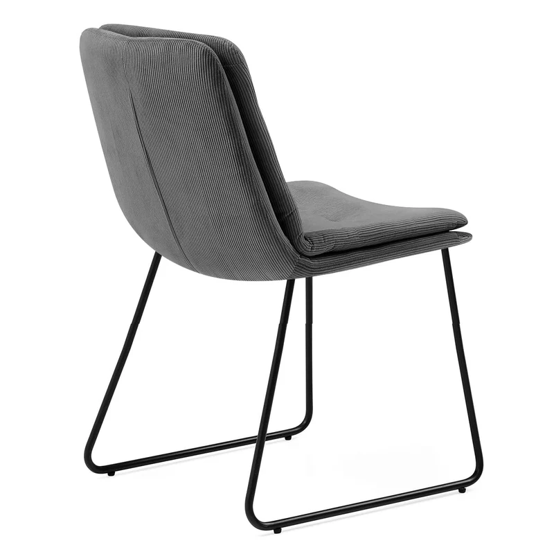 Chaise Tissu - Riva Gris Foncé