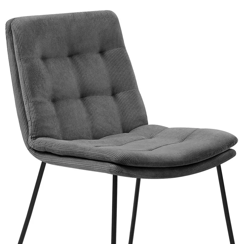 Chaise Tissu - Riva Gris Foncé