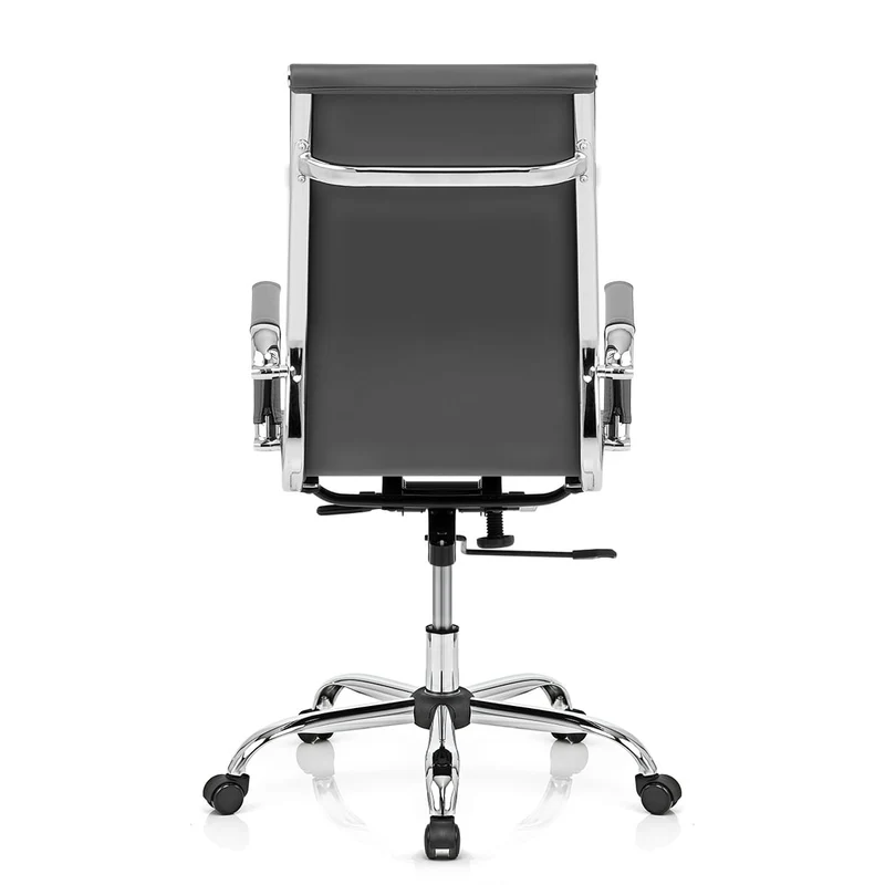 Chaise de Bureau Faux Cuir - Métro Gris